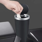 Dustbin Car Trash Can Convenient Click Open Cover Car Garbage Bin Cup Shaped Mini Desktop Trash Can Outdoor