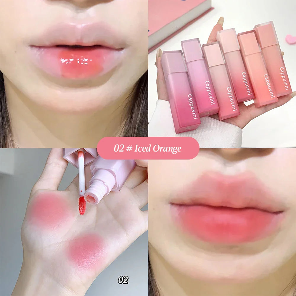Cappuvini Nude Water Mist Lip Glaze Matte Velvet White Lip Gloss Long-lasting Lipstick Lootquake LLC