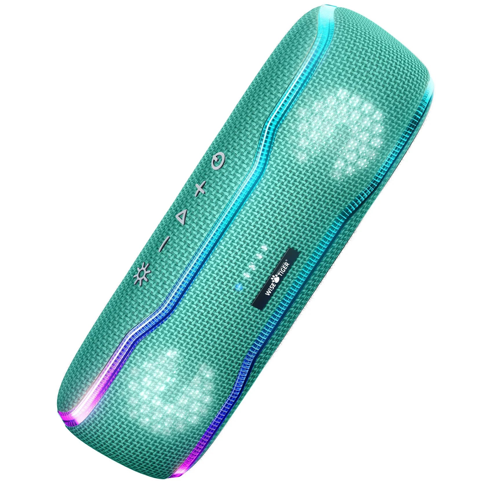 WISETIGER Bluetooth Speaker Outdoor IPX7 Waterproof 25W BT5.3 Loudspeaker Stereo Surround Speaker with Cool Pulsing EQ Lights Lootquake LLC