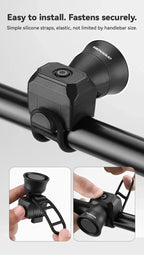 New Bicycle Horn Mountain Bike USB Charging Waterproof Electronic Bike Bell Riding Equipment Children's Scooter Accessories