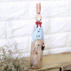 Cute Rabbit Statue Home Decor Bunny Easter Party Supplies Wedding Gift Craft Animal Bookshelf Bunny Sculpture Easter Decor