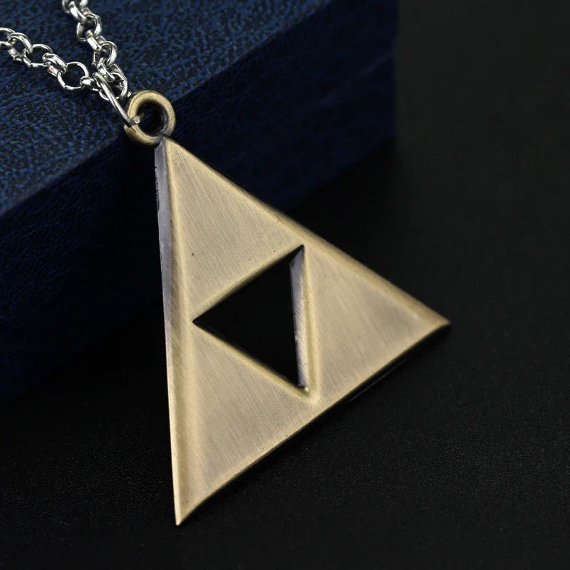 Breath of the Wild Vintage Necklace for Men Women LoZ Game Triforce Triangle Amulet Choker Necklace Cosplay Party Jewelry Gifts Lootquake LLC