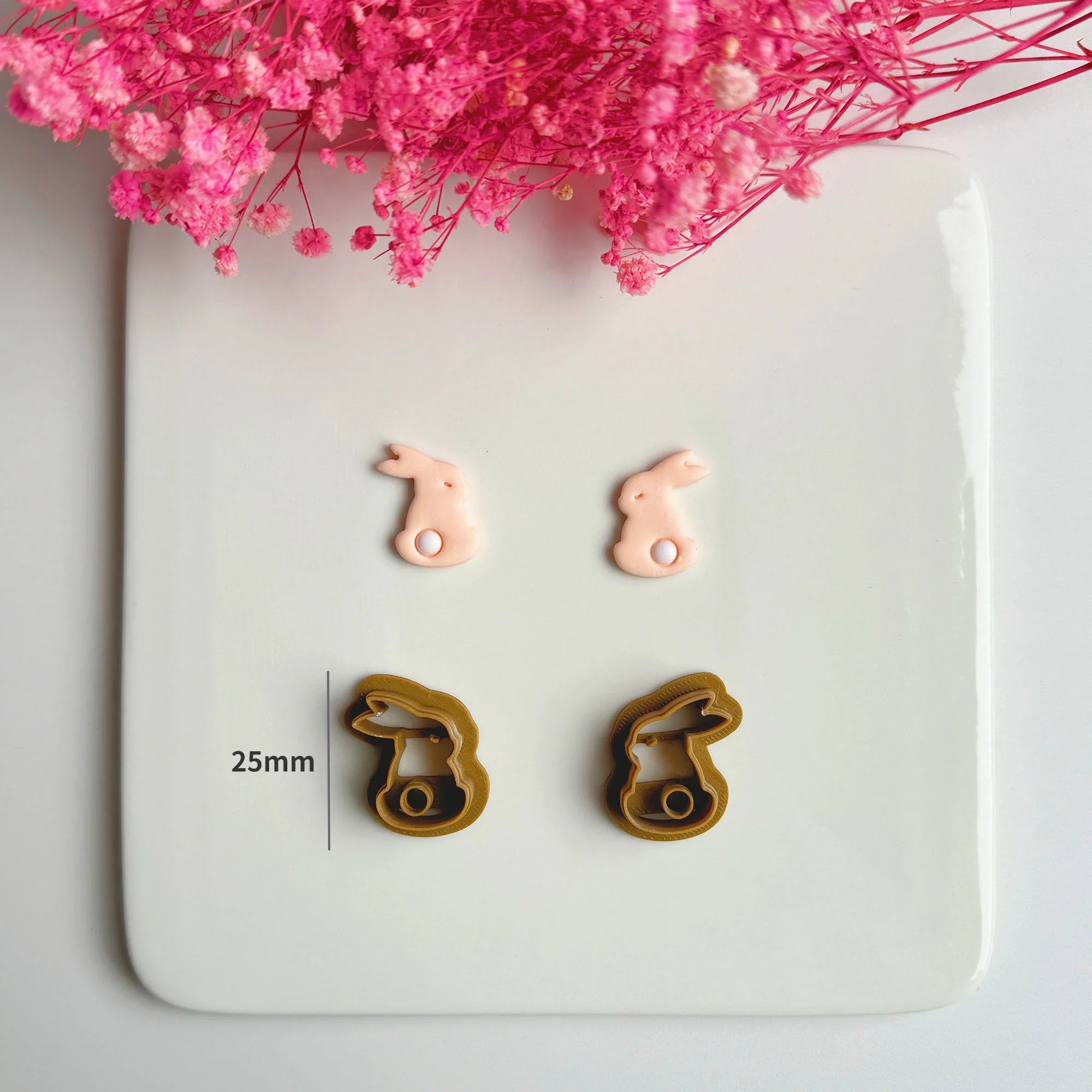Easter Series Cute Cartoon Rabbit Carrot Shape Polymer Clay Cutters For DIY Earrings Jewelry Makings Embossing Cutting Die Lootquake LLC