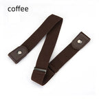 Buckle-Free Invisible Elastic Belt Adjustable Stretch Waist Band for Women Men Jean Pants Dress No Buckle Easy to Wear