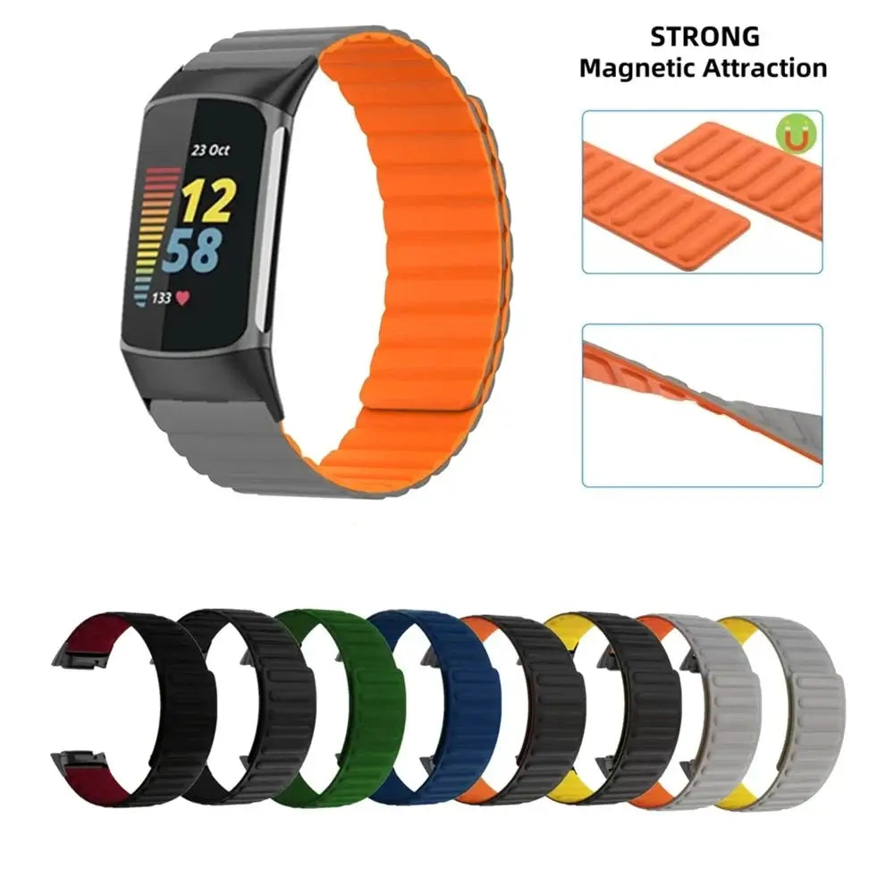Fitbit Charge 5 6 Silicone Band - Soft, Flexible, Stylish - SJB-DIAMOND ELITES