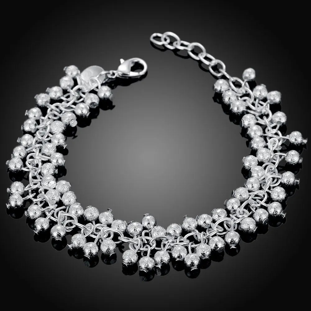 Fashion charm 925 Sterling Silver Bracelet for man woman Twisted rope chain fine jewelry Wedding party Christmas gift Lootquake LLC