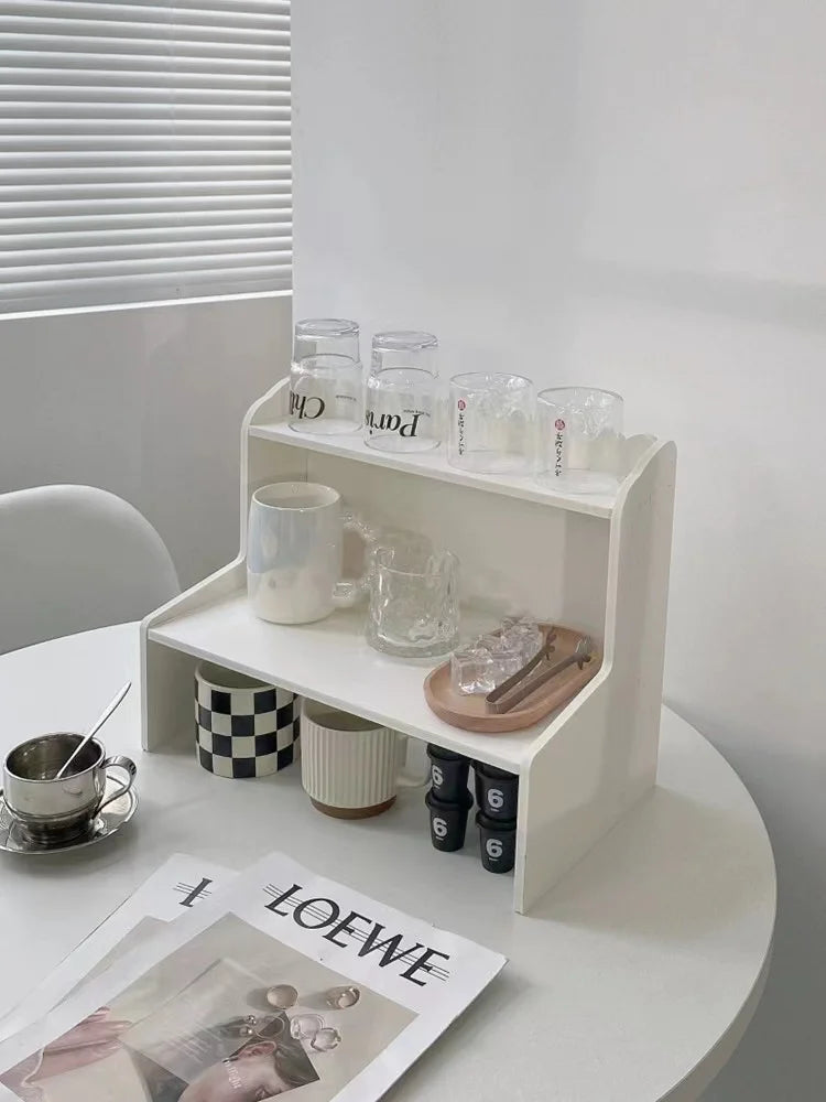 INS Stationery Desk Organizer Stackable Desktop Storage Box Clear Plastic Office Supplies Jewelry Storage Case for Books Sundry Lootquake LLC