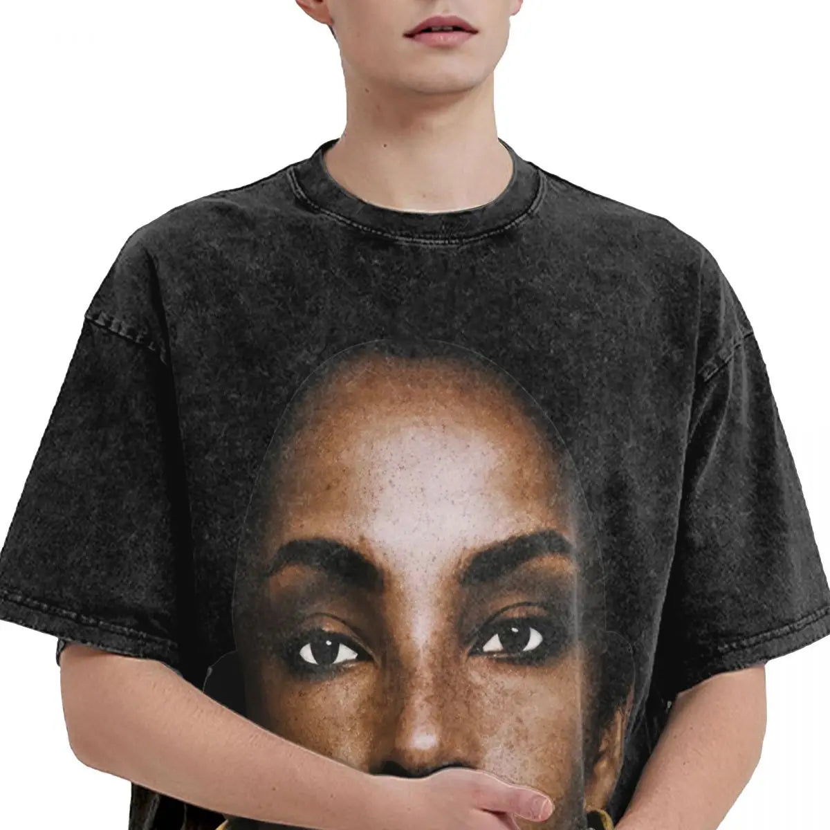 Retro Sades Singer Washed T Shirts Streetwear Hip Hop Novelty T-Shirt Tees Tops Men Women Cotton Harajuku Summer Lootquake LLC