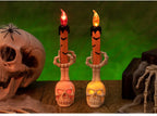 Halloween  Skull Lamp Creative Decor for Spooky Party Unique Skull Candle Lantern Halloween Decoration Spooky Lighting Lootquake LLC