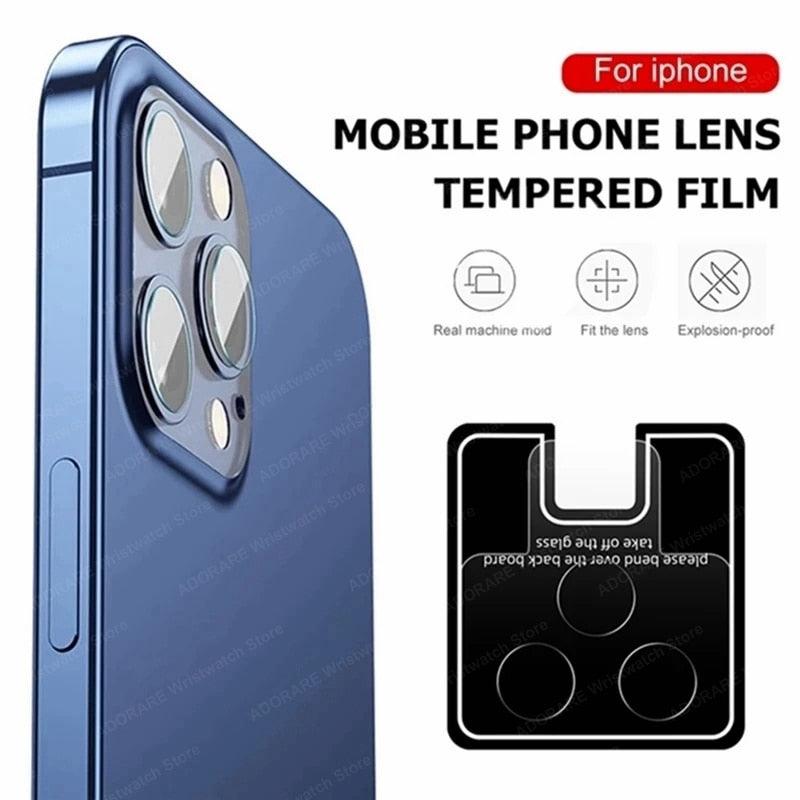 3PCS Lens Protective Glass For iPhone 14 Pro Max 13 12 11 Pro Max Camera Protector for iPhone 13 12 14 Plus 14 pro Lens Glass Premium Tempered Glass Circle Film Stevvex