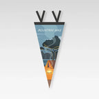 Outdoor Camping Tent Pennant Flags Picnic Canopy Atmosphere Decorations Camp Hanging Flags Holiday Scene Felt Bunting