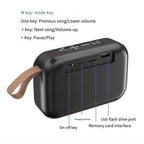 Portable Speakers Outdoor Bluetooth 5.0 Mini Oxford Loudspeaker Wireless Column 3D Stereo Music Player Surround Hifi sound Box Lootquake LLC