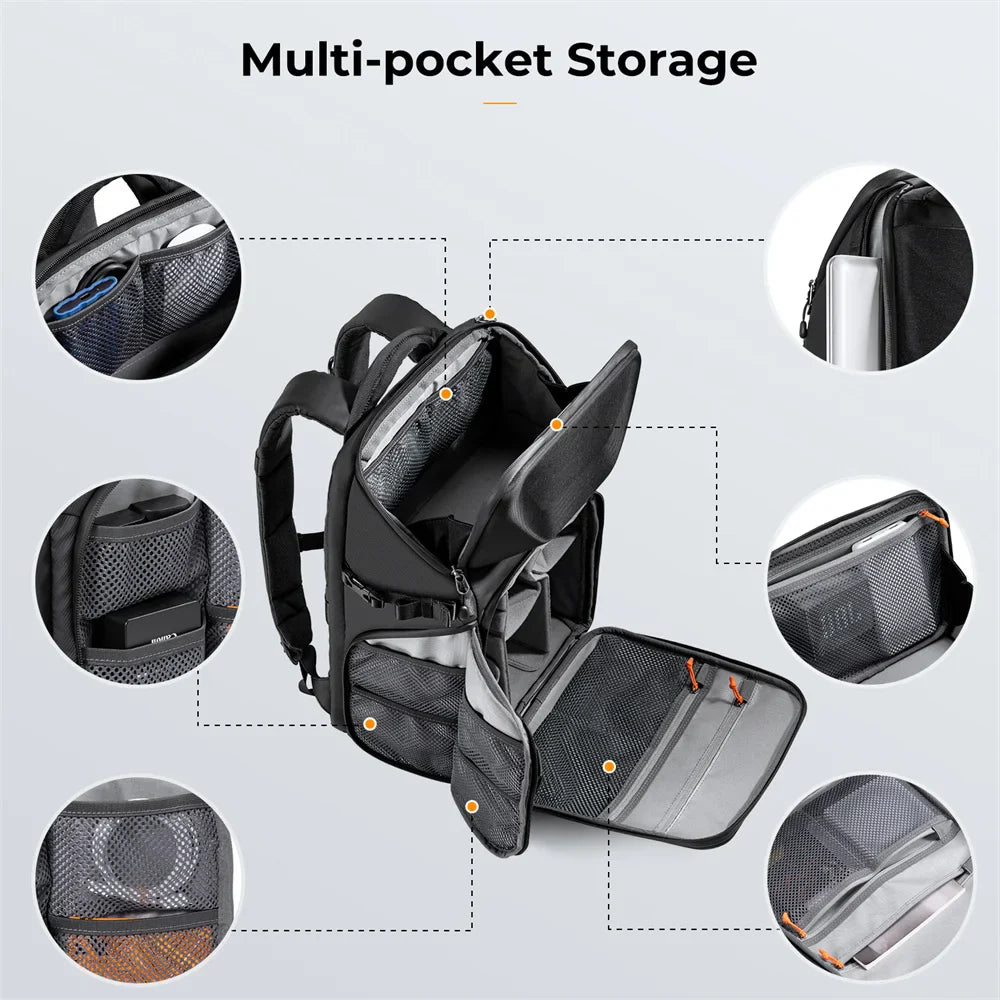 K&F Concept Outdoor Sports Camera Backpack 20L Waterproof Front HardShell Camera Bag For DSLR Camera/15.6" Laptop/Tripod Holder Lootquake LLC