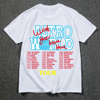 New Summer Hip Hop T Shirt Men Women Cactus Jack Harajuku T-Shirts WISH YOU WERE HERE Letter Print Tee Tops Lootquake LLC