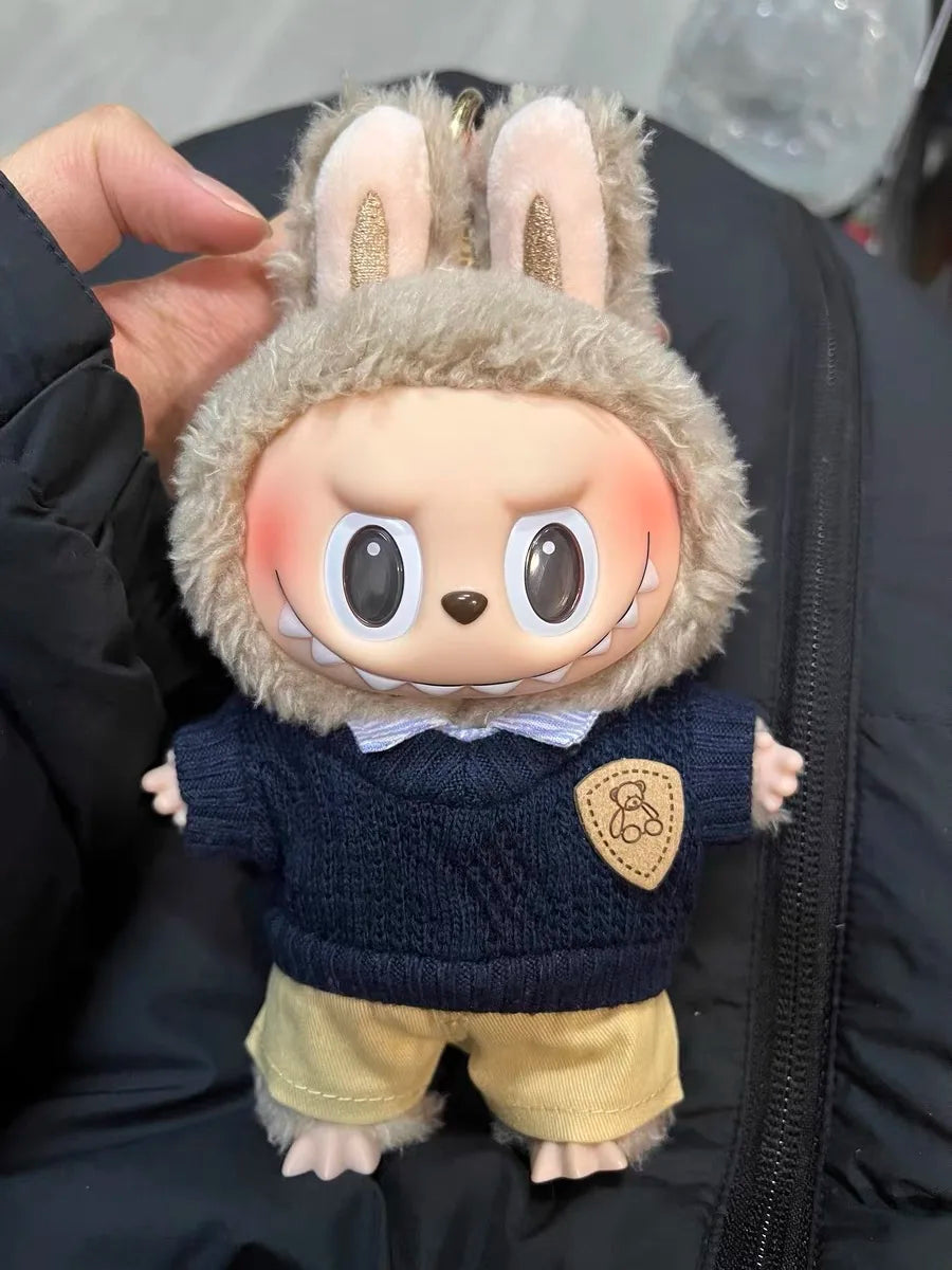Labubu 17cm Clothes Outfit Accessories For The Monster Dolls Clothing Kid Gift Shirt Sweater Pants Shoes Student Uniforms Lootquake LLC