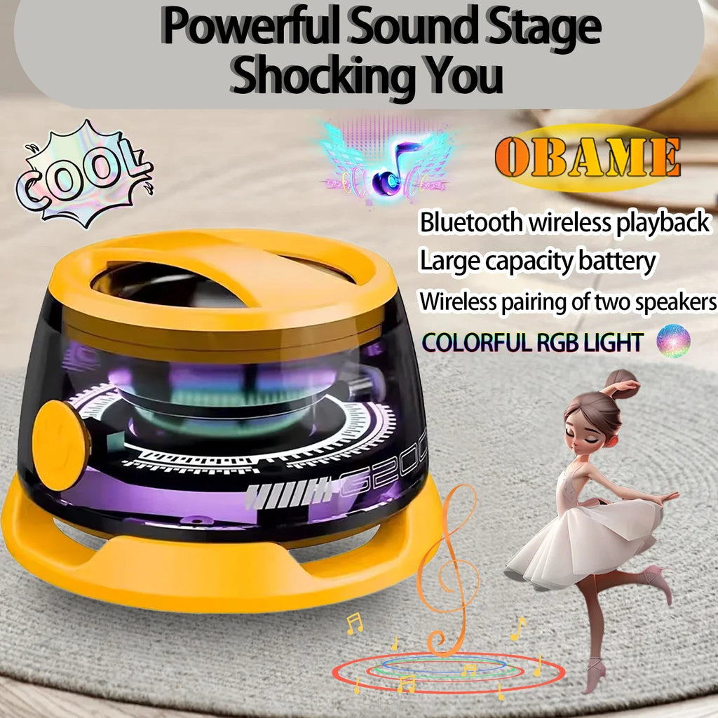 2025 New Portable Mini Bluetooth Speaker G200 RGB Lighting Magnetic Speaker BT5.3 Mini Sound Box 7 Hours Playback Phone Holder Lootquake LLC