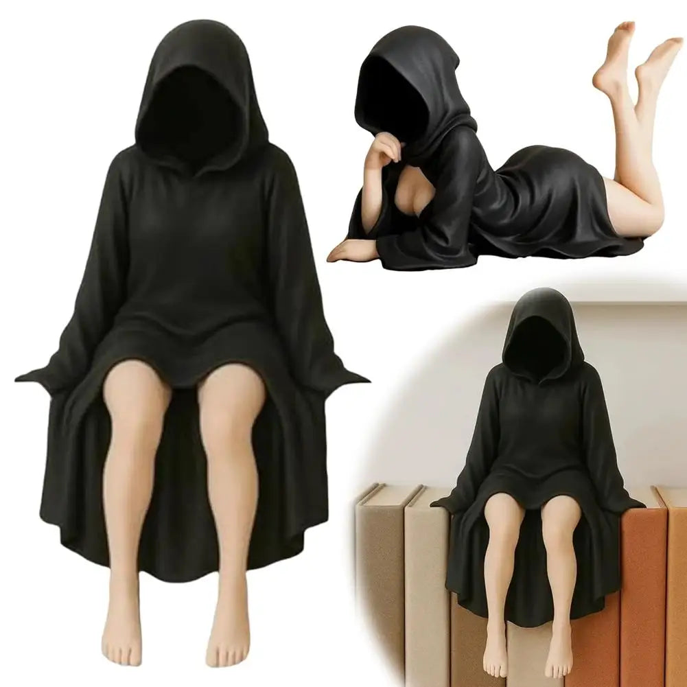 Mysterious Statue Gothic Resin Ornaments Mysterious Statue Home Desktop Sculpture Halloween Decoration Lootquake LLC