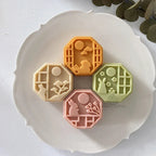 4Pcs/Set Easter Mooncake Mold Bunny Shape DIY Hand Pressure Pastry Mold Mid Autumn Festival Fondant Cake Mould Decoration Tool Lootquake LLC