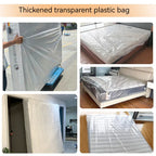 150/200x240x35cm Mattress Protector Packaging Bag Moisture-proof Dust Cover Thickness 0.08mm PE Transparent Moving Home Storage Lootquake LLC