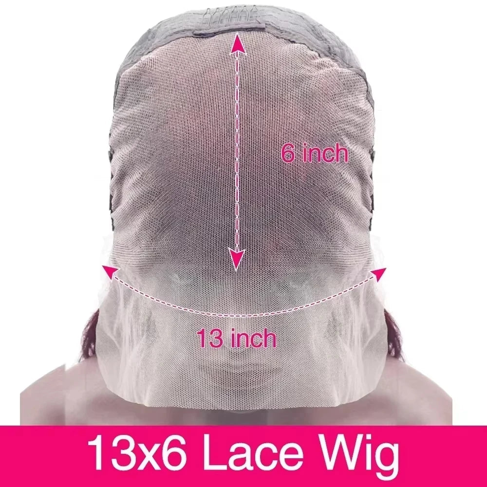 13x6 HD Lace Frontal 220 Density 99J Burgundy Body Wave Human Hair Wig 13x4 Lace Front Brazilian PrePlucked Wigs For Black Women