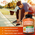 Liposomal Vitamin C 1600mg Capsules - Promotes Collagen Production, Powerful Antioxidant, Immune Health