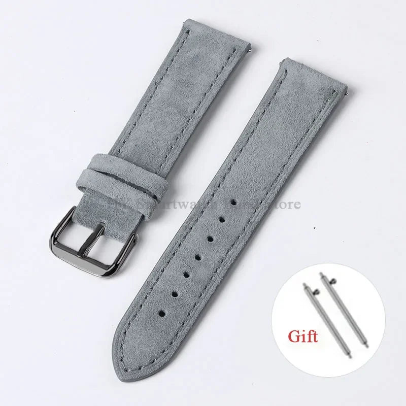 Motorola Moto Vintage Suede Leather Quick Release Watch Band Strap