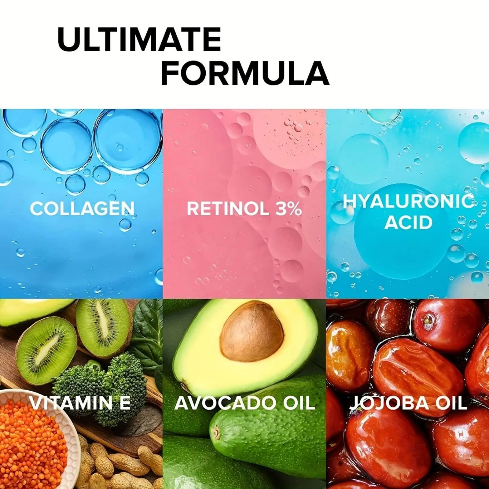 Collagen Cream for Face with Retinol and Hyaluronic Acid Lootquake LLC