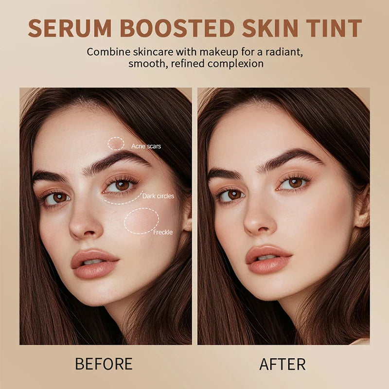 Foundation Balm Stick Serum Boost Skin Tint Foundation Stick Smooth Plumper Coverage Brighten Face Travel Foundation Makeup 2025 Lootquake LLC