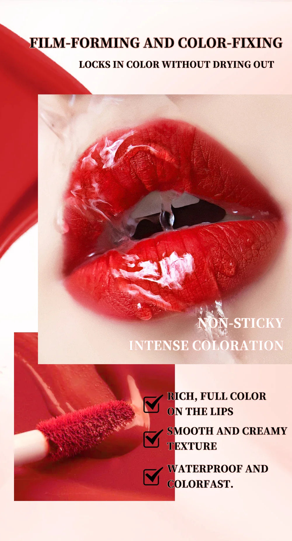 QIBEST 10 Colors Nude Matte Liquid Lipstick Waterproof Silky Lip Gloss Non-Stick Cup Lasting Purple Red Lip Tint Durable Makeup Lootquake LLC