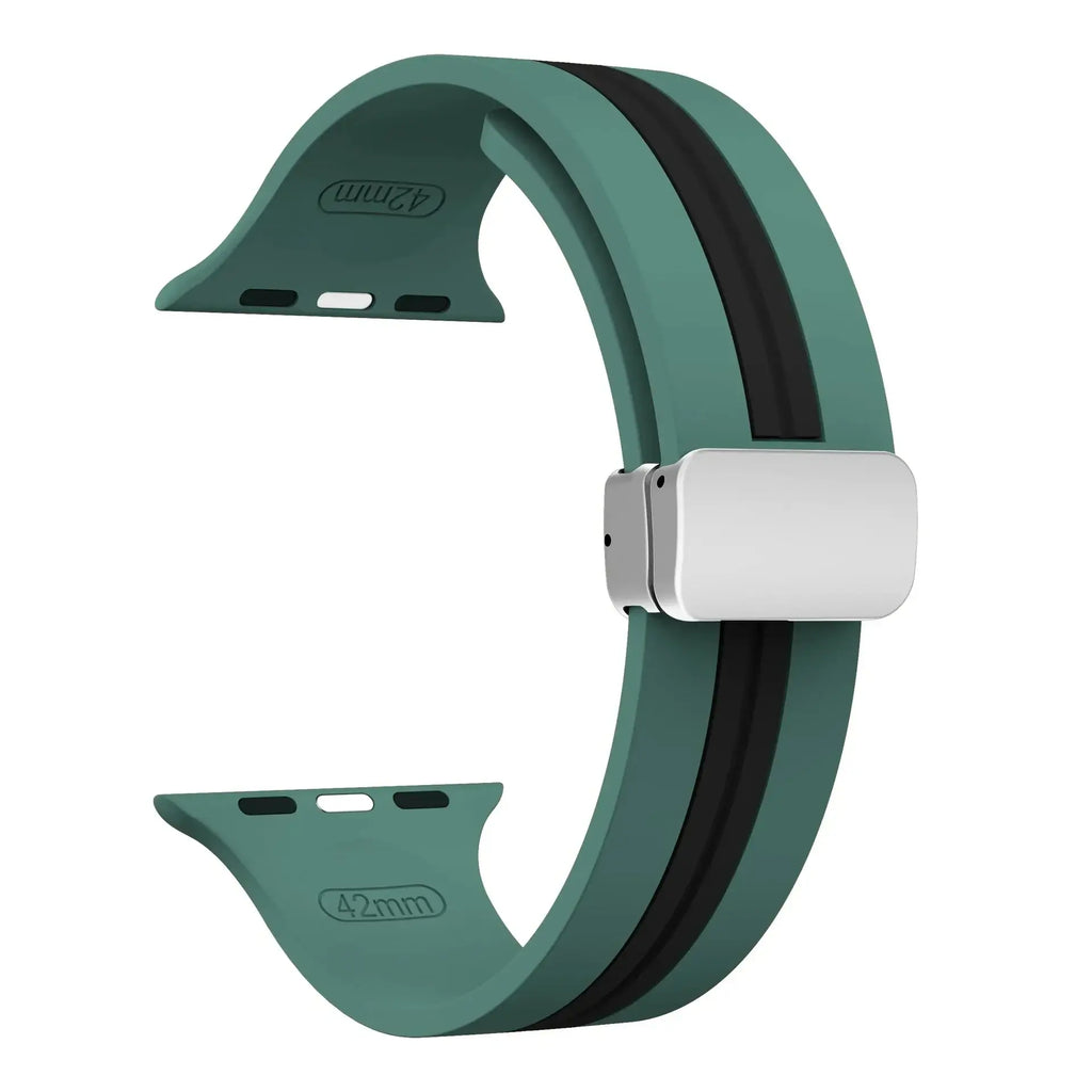 Apple Watch Silicone Strap - Durable Magnetic Closure Design - SJB-DIAMOND ELITES