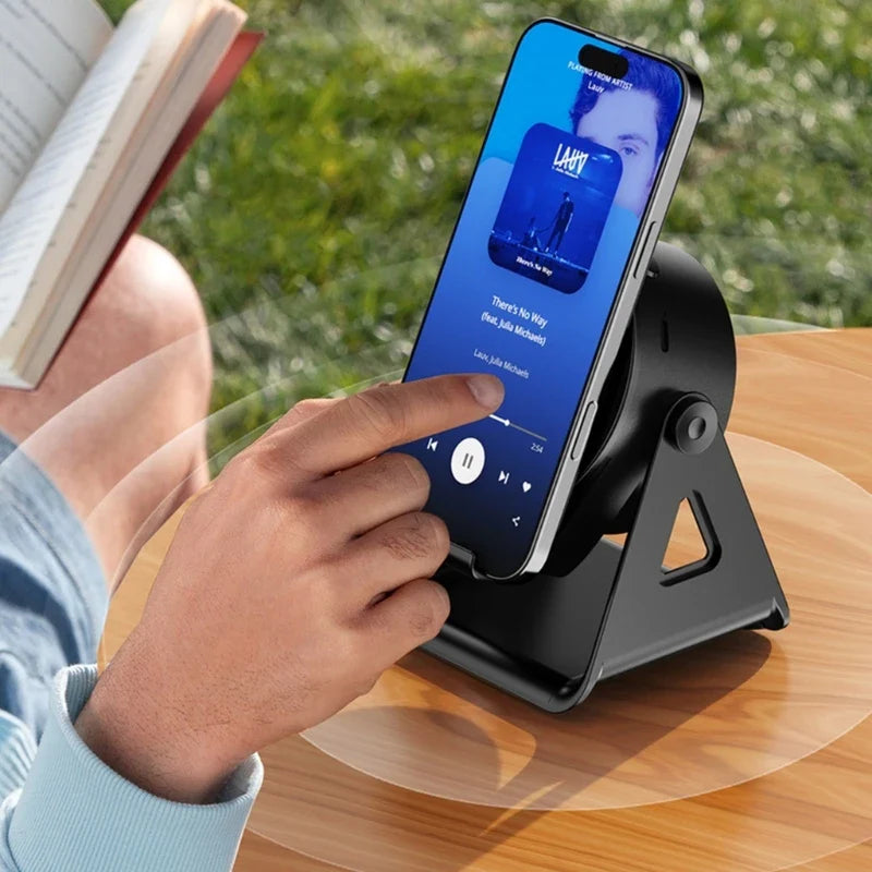 Bluetooth Speaker Adjustable Desktop Lazy Tablet Bracket Support Portable Wireless Speaker Phone Holder Stand with RGB Light Lootquake LLC