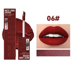 Matte Liquid Lipstick 6 Colors Long Lasting Lip Ink Lip Tint Non-stick Cup Nude Lip Gloss Waterproof Cosmetics Make Up