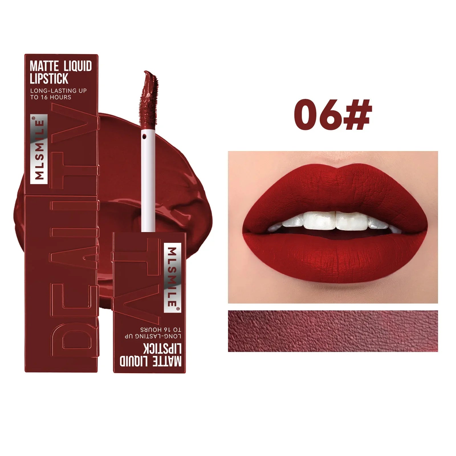 Matte Liquid Lipstick 6 Colors Long Lasting Lip Ink Lip Tint Non-stick Cup Nude Lip Gloss Waterproof Cosmetics Make Up