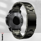 Garmin Steel Band - Modern QuickFit Design Strap BandsCo Straps
