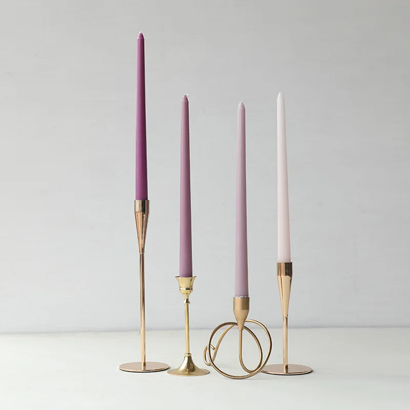 30CM Taper Candle 4 Pack - Home Interior Long Burning Dripless and Smokeless Candles Unscented - Valentines Candles for Home Lootquake LLC