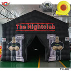 7x5m Disco Light N Fog Machine Black Cube Blow Up Bar Tent Inflatable Nightclub Portable Inflatable Party Tent Free Air Shipping