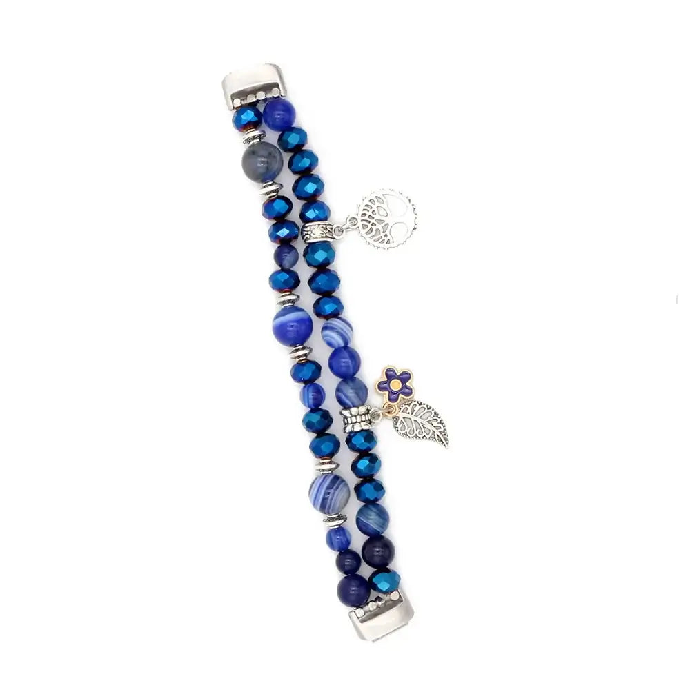 Fitbit Inspire 3 Beaded Elastic Band – Stylish Stretch Bracelet Strap - SJB-DIAMOND ELITES