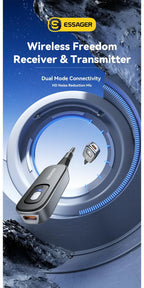 Essager Bluetooth 5.1 Audio Receiver Transmitter 3.5MM 3.5 AUX With Mic Stereo Music Wireless Adapter For  PC TV Car Speakers Lootquake LLC