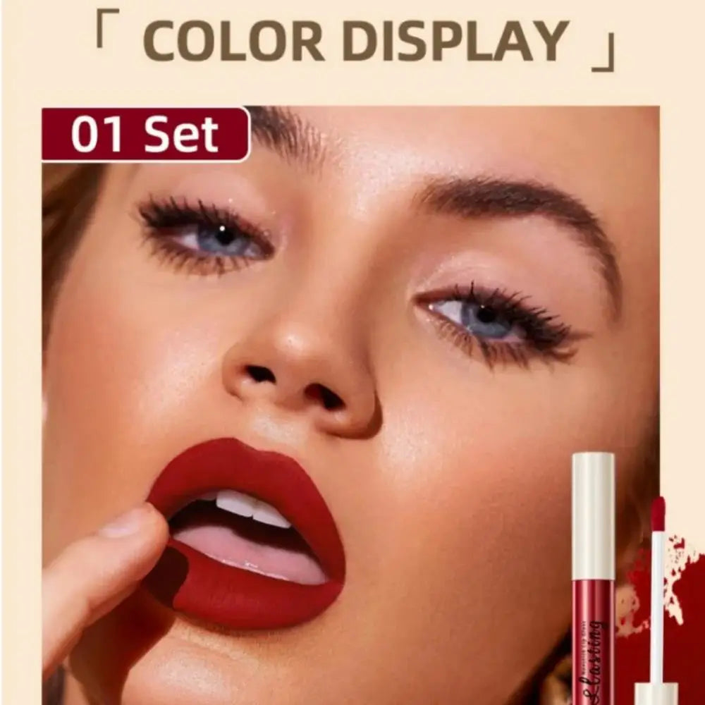 Luxury Matte Lip Gloss Set 12 Waterproof Shades Non Sticky Long Lasting Lipstick Kit For Daily Party Makeup Lootquake LLC