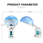 Face Hair Steamer Machine Humidifier Hot Nano Mist Sprayer Facial Ozone Vaporizer Hair Moisturizing Hydration Home Salon Steamer