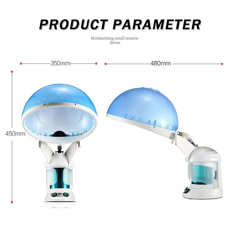 Face Hair Steamer Machine Humidifier Hot Nano Mist Sprayer Facial Ozone Vaporizer Hair Moisturizing Hydration Home Salon Steamer
