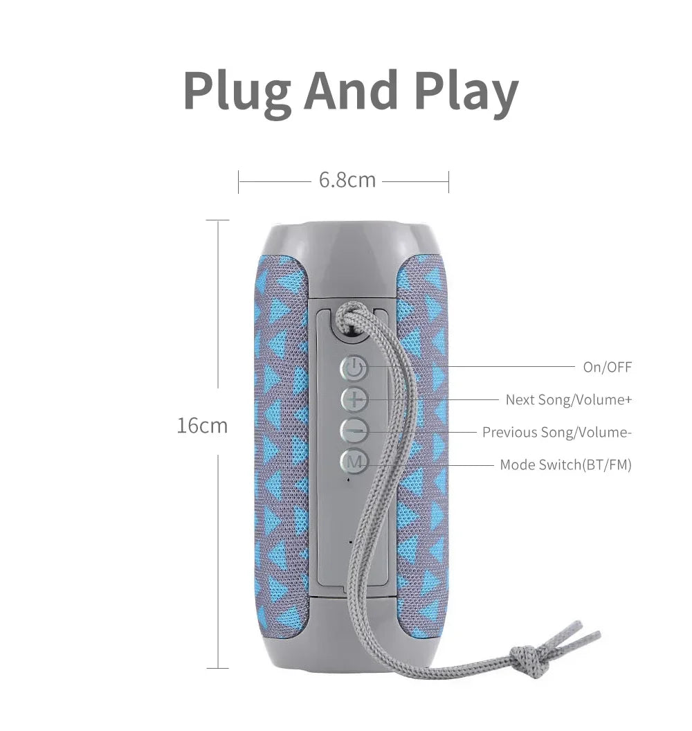 TG117 Bluetooth Speakers Portable Wireless Sound Box  Outdoor Waterproof Stereo Surround Supports TF Radio altavoz bluetooth Lootquake LLC