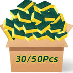 8-50pcs Double-Sided Magic Cleaning Sponge Set Highly Absorbent Rust Remover Pot Scouring Pad Kitchen Cleaning Tools