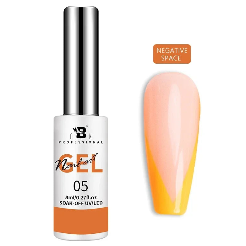 5ML Gold Silver Metallic Liner Paint Gel Polish Chrome Mirror Metal Effect Super Bright French UV LED Semi Permanent Nail Gel Lootquake LLC
