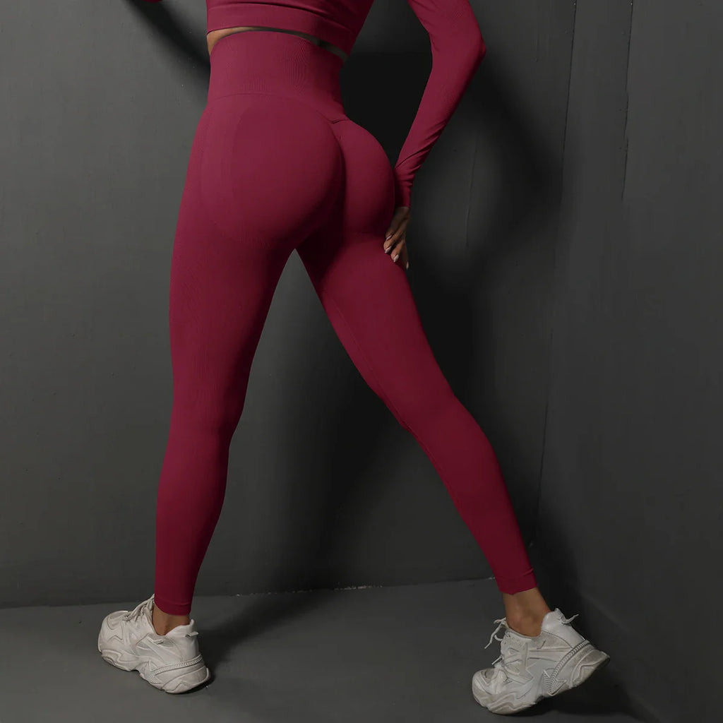 Elevate Seamless High-Waist Yoga Leggings for Women THRIXINE