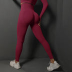 Elevate Seamless High-Waist Yoga Leggings for Women THRIXINE