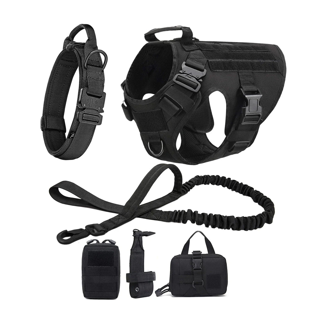 Ultimate Explorer Tactical Dog Harness & Leash Set Fashioned Furbabies
