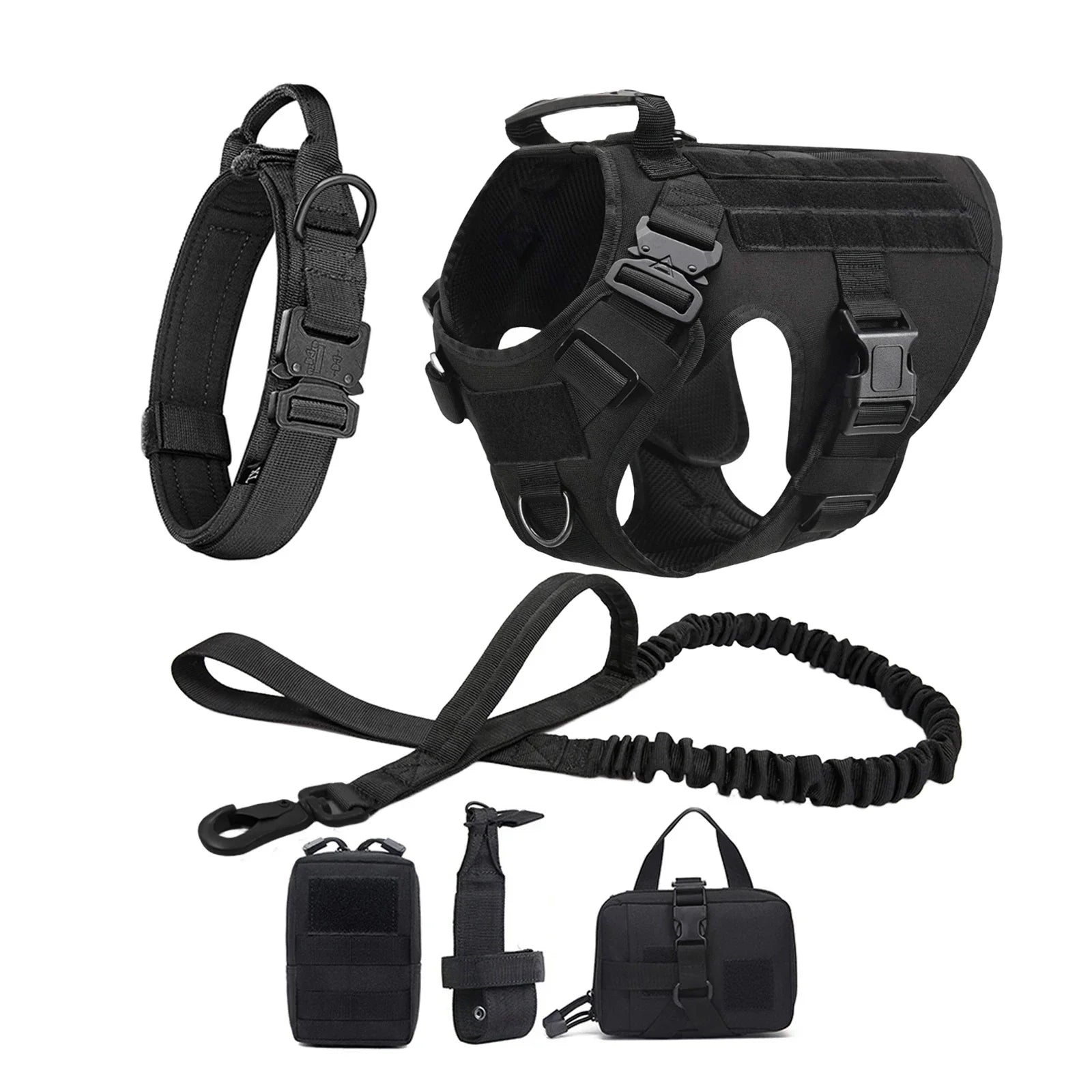 Ultimate Explorer Tactical Dog Harness & Leash Set Fashioned Furbabies