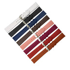 Polar Calf Leather Watch Band for Smartwatch - Genuine Leather, Silver Buckle