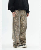 Vintage Leopard Print Jeans Women Spring Oversize Casual Hip Pop Wide Leg Trouser Trend High Waist Panther Denim Pants Ladies Lootquake LLC